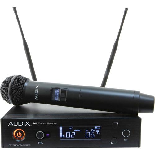 Audix Ap61 Om2 Single-Channel True Diversity Receiver With Handheld Microphone Transmitter - Red One Music