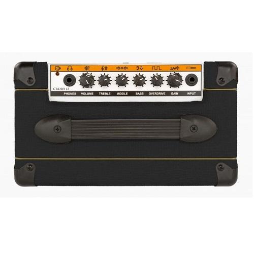 Orange Crush 12-Bk  Single Channel 12W Guitar Amplifier Combo In Black - Red One Music