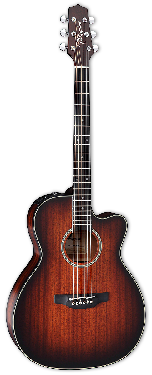 Takamine CP771MC-SB OM CA Thermal Top Series - Guitare électro-acoustique à pan coupé OM Body - Acajou