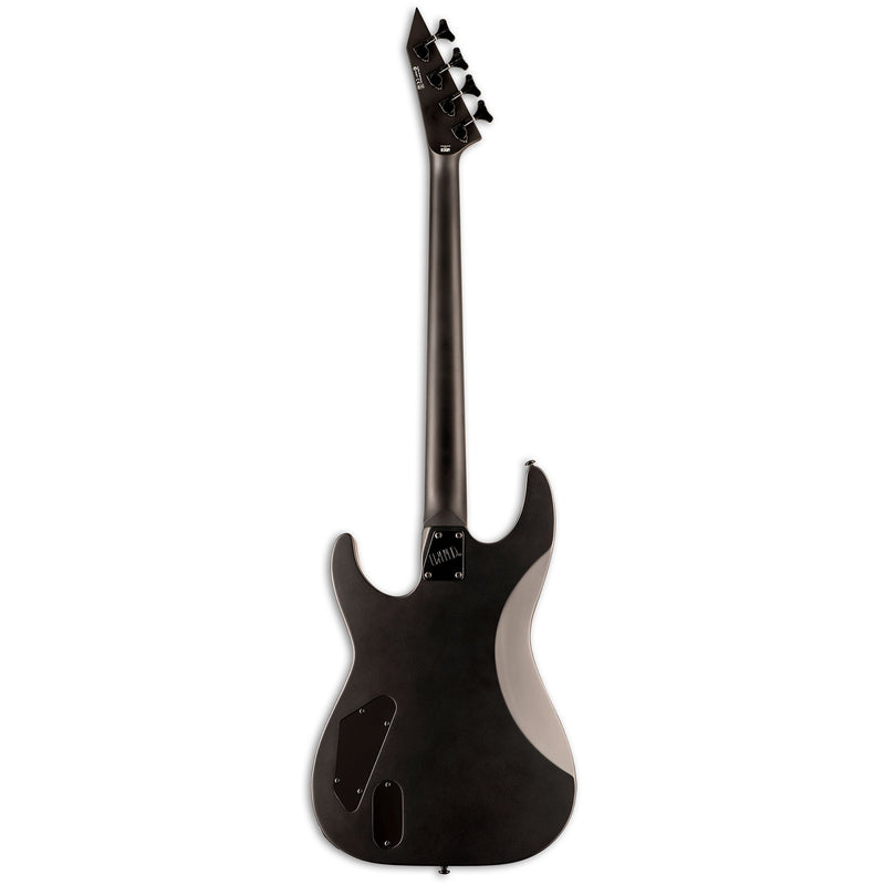 ESP LTD M-4 BLACK METAL - Guitare basse électrique avec micro EMG 35CS - Noir satiné 