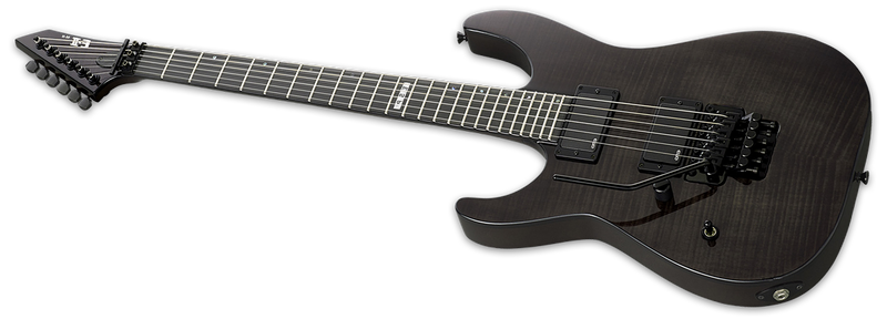 Guitare électrique ESP E-II M-II FM pour gaucher - See-Thru Black