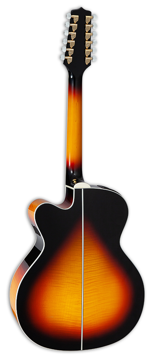 Takamine GJ72CE-BSB - Guitare électrique acoustique Jumbo - Brown Sunburst