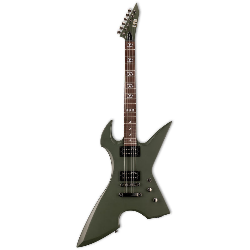 ESP LTD MAX-200-RPR Electric Guitar (Military Green Satin)