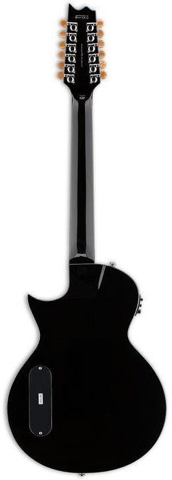 ESP TL-12 THINLINE Series 12-String Acoustic Electric Guitar (Black)