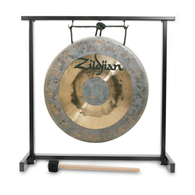 Zildjian P0565 12" Traditional Gong and Stand Set