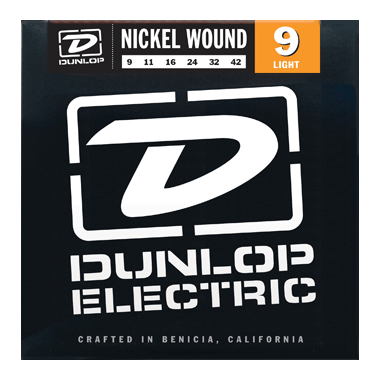 Dunlop DEN0942 Nickel Wound electric Guitar Strings 9-42 Light - Red One Music