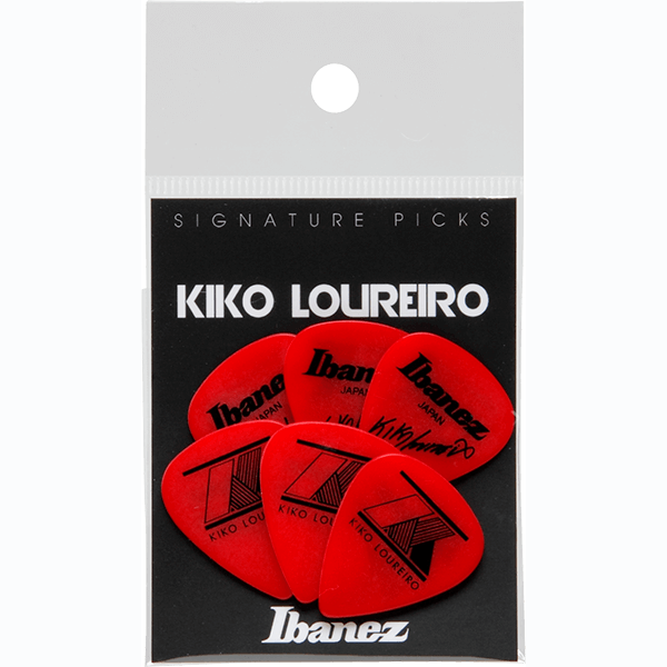 Ibanez B1000KLRD Kiko Loureiro Signature Model Heavy Guitar Picks 6 Pack - Rouge