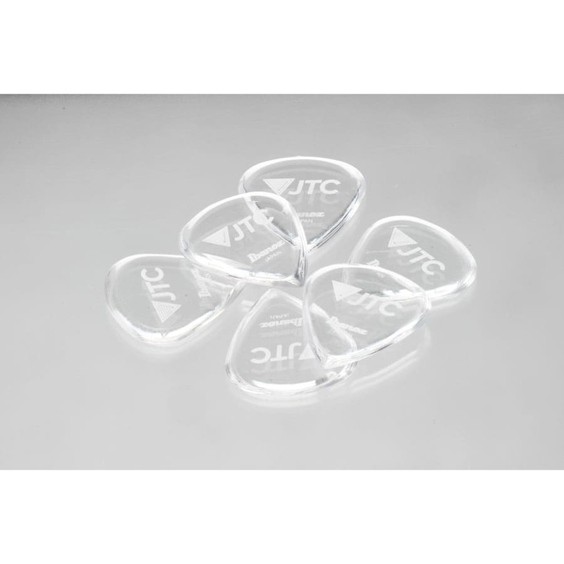 Ibanez PJTC1 Tritan™ Series Lot de 6 médiators en forme de goutte d'eau 2,5 mm - Transparent