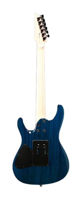 Ibanez S6570Q-NBL S Prestige - Guitare électrique avec micros DiMarzio avec étui - Bleu naturel