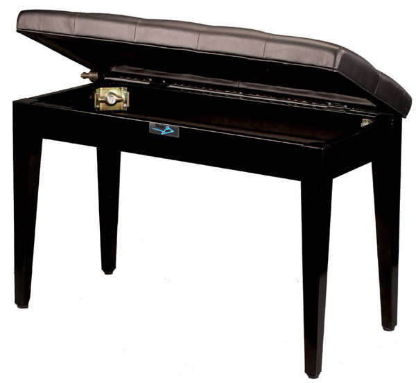 Banc de piano domestique Yorkville PB-3 Deluxe avec compartiment de rangement