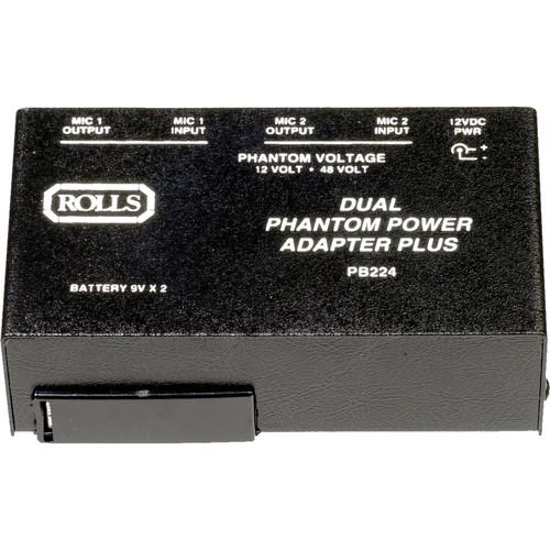 Rolls Pb224 2-Channel Portable Battery Phantom Power Supply - Red One Music