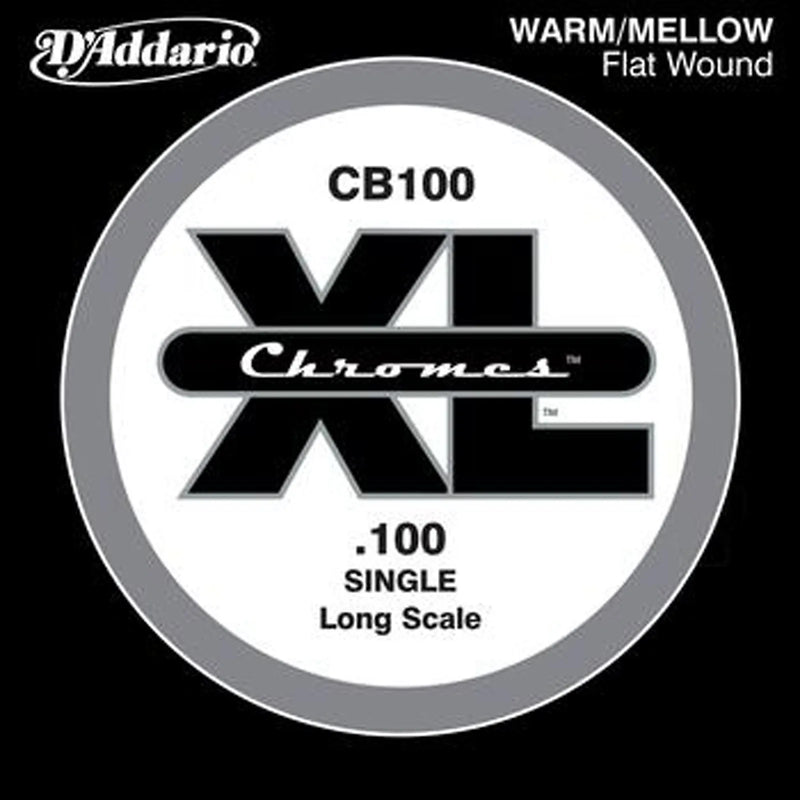 D'Addario CB100 Chromes Bass Guitar Single String Long Scale .100