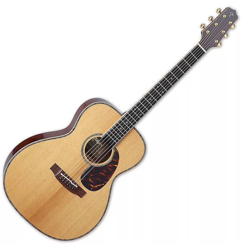 Takamine EF75M-TT OM Thermal Top Series - OM Body Acoustic-Electric Guitar - Natural