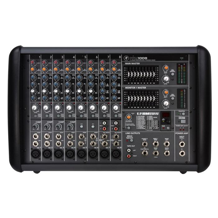 Mackie PPM1008 8-Channel Powered Mixer with Effects (1600W) - Red One Music