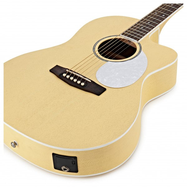 Cort JADE-CLASS-PYOP - Classic Cutaway Acoustic Guitar - Pastel Yellow Open Pore
