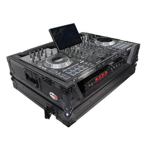 ProX XS-PRIME4 WBL Denon Prime 4 Roadcase w/ Wheels - Black - Red One Music