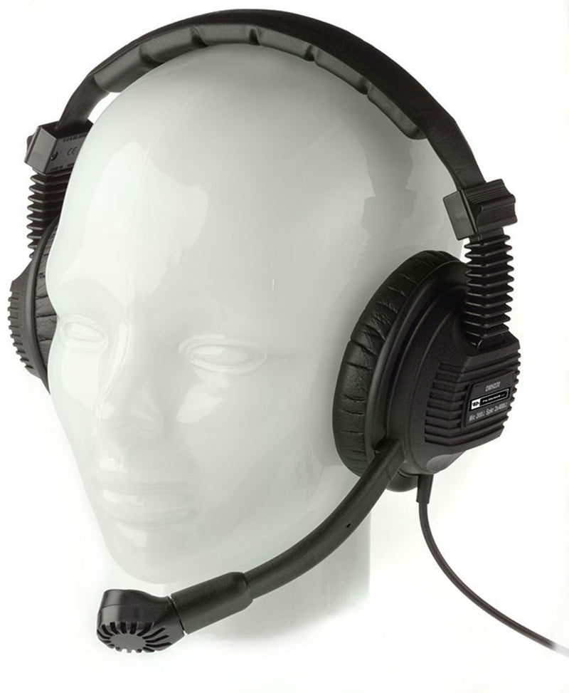 Pro Intercom DMH220 Casque d'interphone double oreille super robuste - Haut-parleur 2 x 400 Ohm