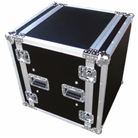 ProX T-12RSS24 12U ATA Deluxe Flight Road Case avec roulettes de 4" pour module de montage en rack d'amplificateur, profondeur de rail de 24"