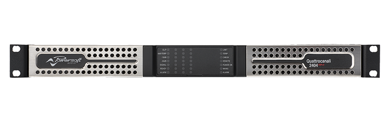 Powersoft QUATTROCANALI 2404 DSP+D 4x600W Amplifier Platform with DSP and Dante™ - Red One Music