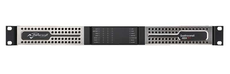 Powersoft QUATTROCANALI 4804 DSP+D 4x1200W Amplifier Platform with DSP and Dante™ - Red One Music