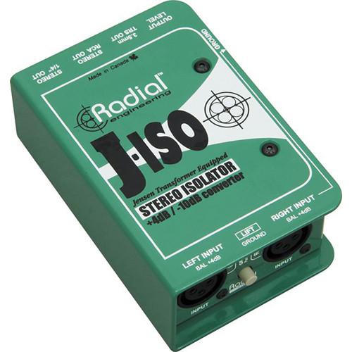 Radial J-Iso Stereo 4 Db To -10 Db Converter With Jensen Transformers - Red One Music