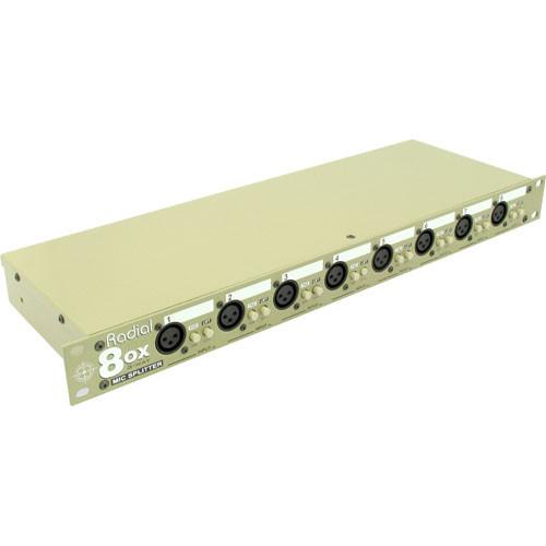 Radial Ox8-R Eight-Channel Three Way Mic Level Signal Splitter Jensen Transformers - Red One Music