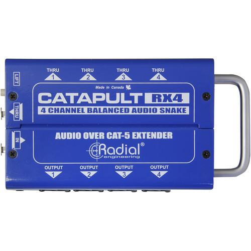 Radial Catapult Tx4M 4-Channel Transmittermic Level With Balanced Outscat5 - Red One Music