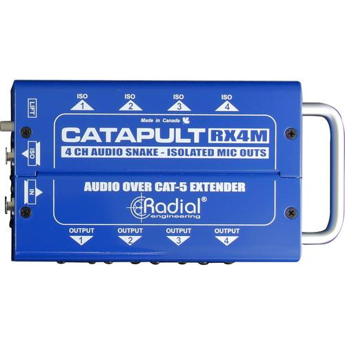 Radial Catapult Rx4 4-Channel Receiver With Balanced Outscat5 - Red One Music