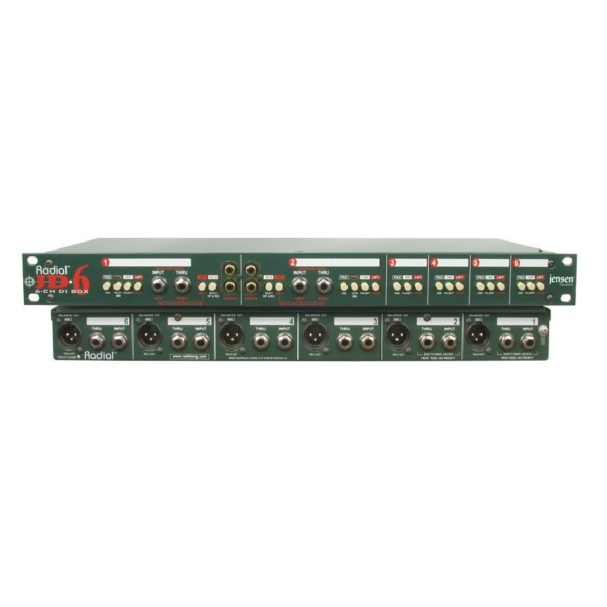 Radial Engineering JD6 High Performance 6-Channel Rackmount Direct Box