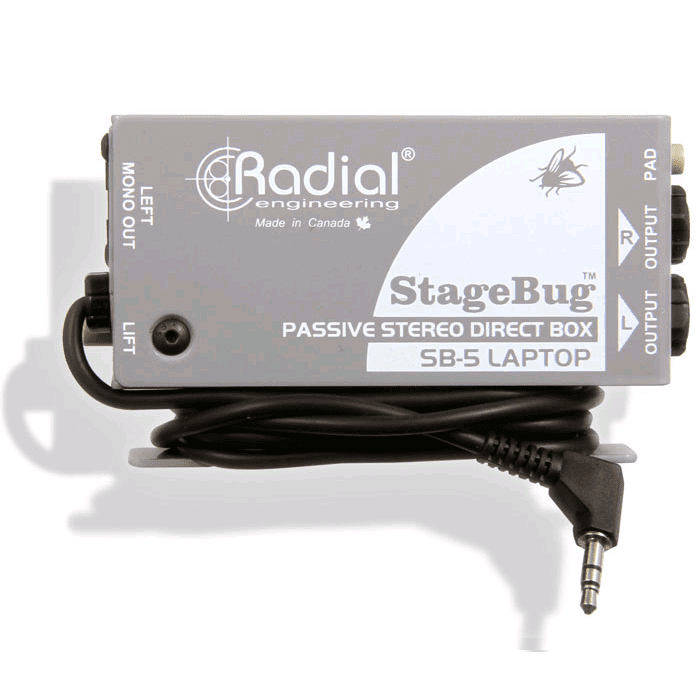 Radial Sb-5 Laptop Stereo Direct Box For Laptop Computer - Red One Music