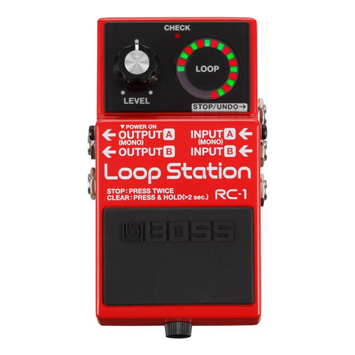 Boss RC-1 Loop Station Stereo Looping Pedal With Footswitch - Red One Music