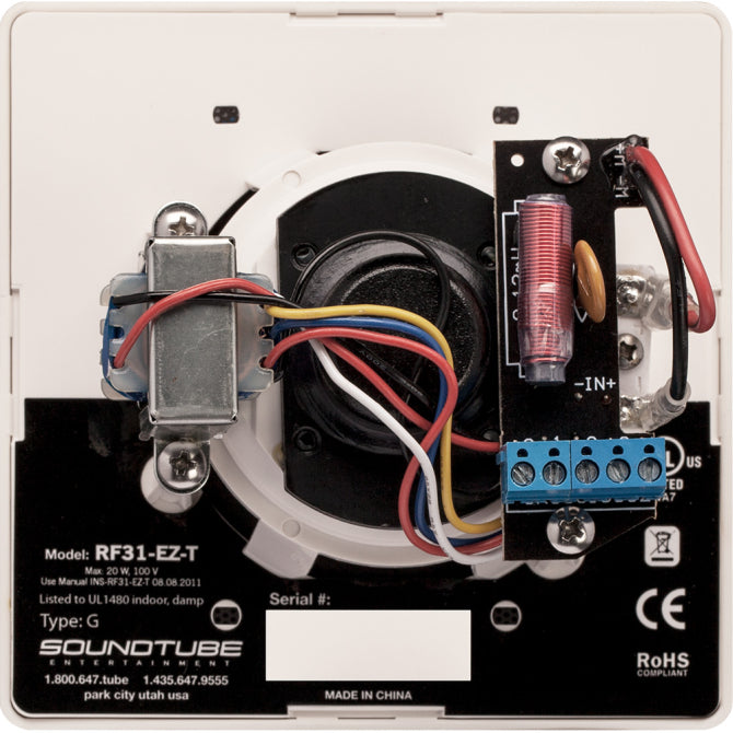 SoundTube RF31-EZ-T Neo Motor Ceiling Speaker w/Transformer - 3" (Black)