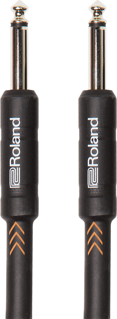 Roland RIC-B25 Black Series 1/4" Plug to 1/4" Plug Instrument Cable - 25'