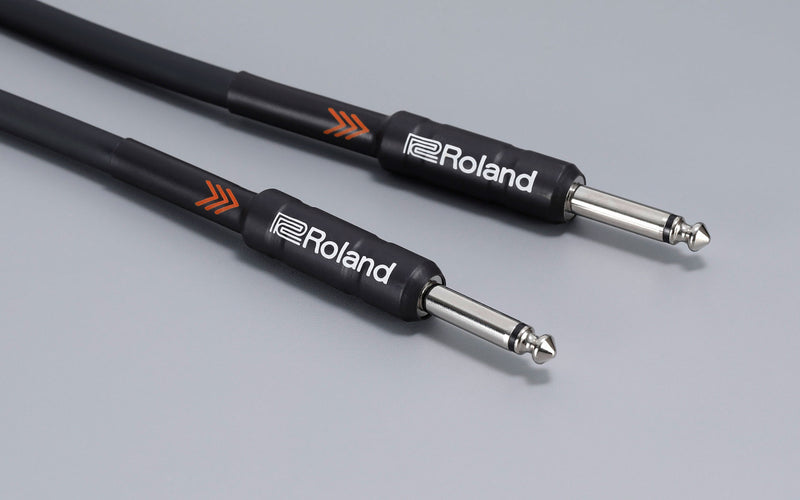 Roland RIC-B10 Black Series 1/4" Plug to 1/4" Plug Instrument Cable - 10'