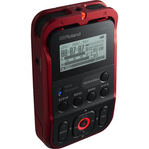 Roland R-07 Red Portable Audio Recorder - Red One Music