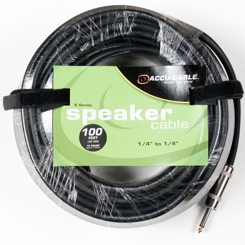 American DJ S10012 1/4" to 1/4" 12 Gauge Speaker Cable (100')