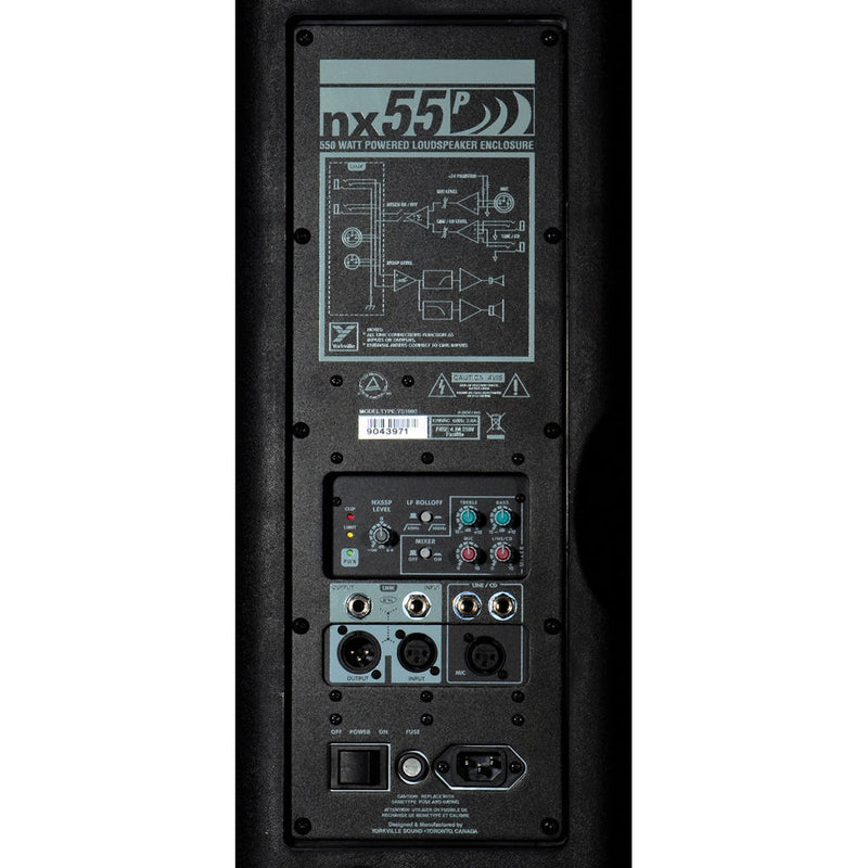 Yorkville NX55P-2 Haut-parleur amplifié 1 000 watts - 12"