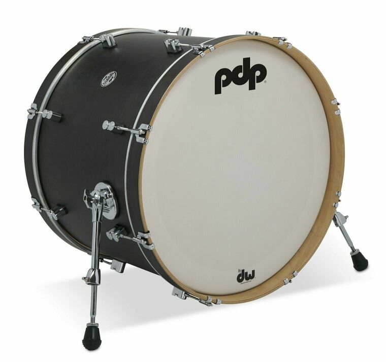 PDP PDCC1426KKEE Concept Maple Classic Bass Drum (Ebony Stain) - 14" x 26"