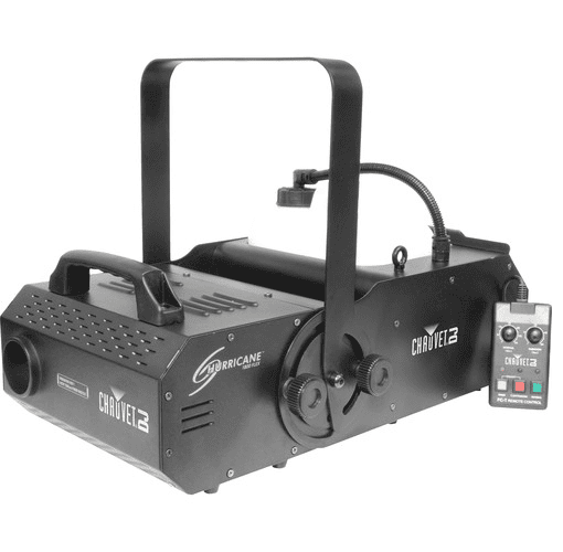 Chauvet Hurricane H1800Flex Compact Water-Based Fog Machine Offers A Manually Adjustable Output Angle Of 180° - Red One Music