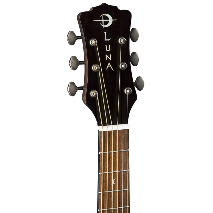 Luna SAF ART VINTAGE Safari Art Vintage Travel Acoustic Guitar (Distressed Vintage Brownburst)