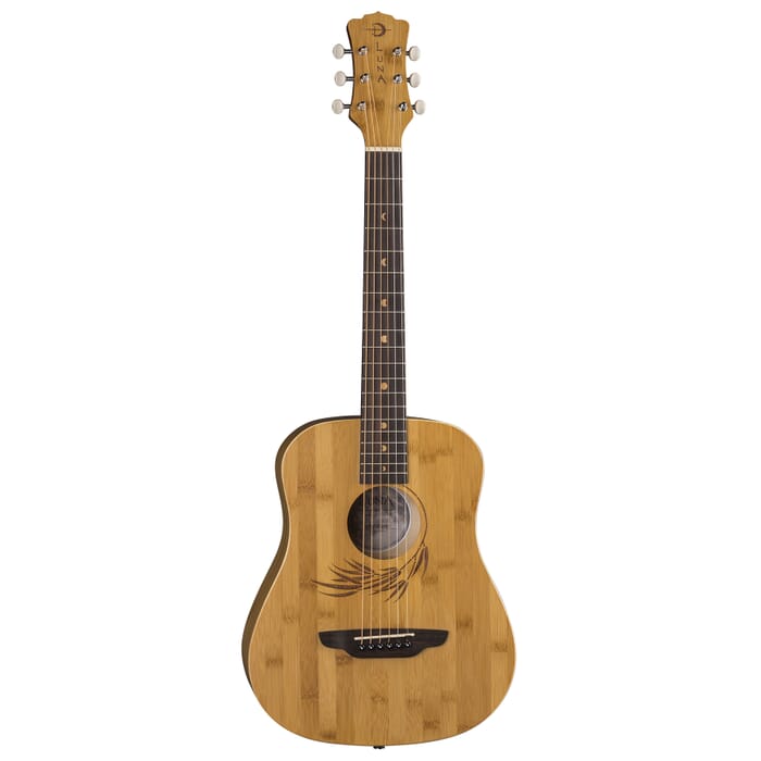 Luna SAF BAMBOO Safari Bamboo 3/4 Travel Guitar (Satin Natural)