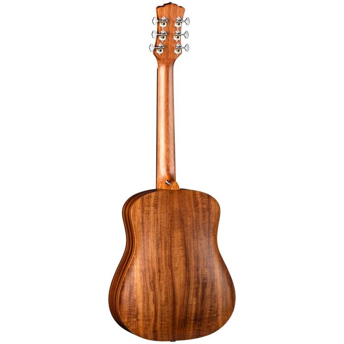 Luna SAFARI Solid Koa Top Guitare acoustique/électrique suprême à 6 cordes avec housse - Naturel satiné