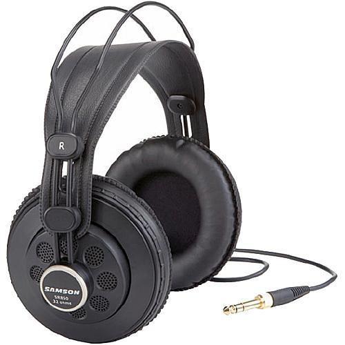 Samson Sr850 Semi-Open Studio Reference Headphones - Red One Music