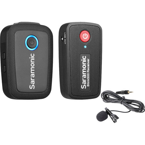Saramonic Blink 500 B1 Système de microphone cravate sans fil omni 2,4 GHz pour appareil photo numérique 2,4 GHz
