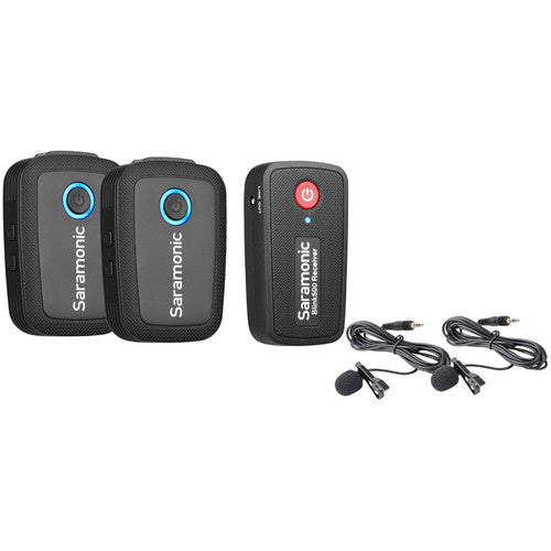 Saramonic Blink 500 B2 2-Person Digital Camera-Mount Wireless Omni Lavalier 2.4 GHz Microphone System