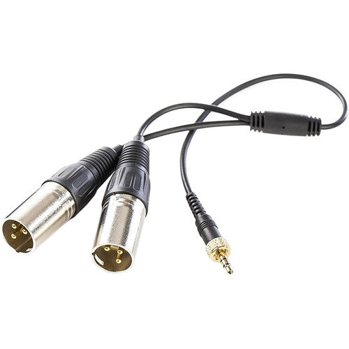 Saramonic SR-UM10-CC1 3.5mm TRS to Dual XLR Male Output Y-Cable for Wireless Mic Systems