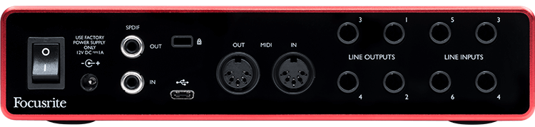 Focusrite SCARLETT 8I6 3RD GEN USB Audio Interface