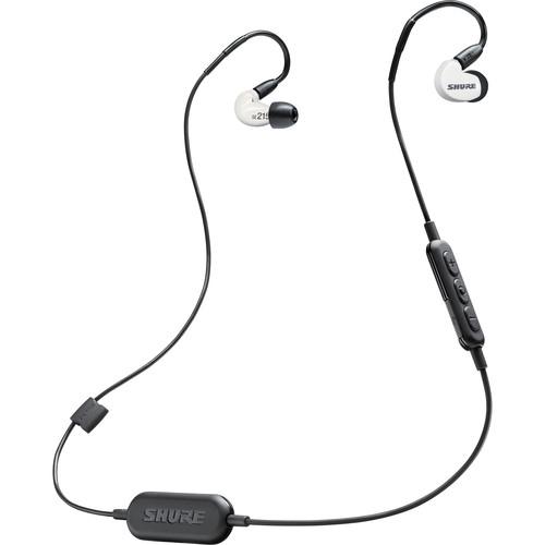 Shure Se215Spe-W-Bt1 Sound-Isolating Earphones With Rmce-Bt1 Bluetooth Cable White - Red One Music