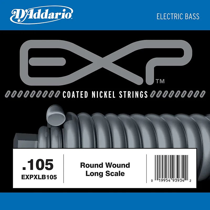 D'Addario Expxlb105 Exp en revêtement rond Round Bass Bass Guitare Single String .105