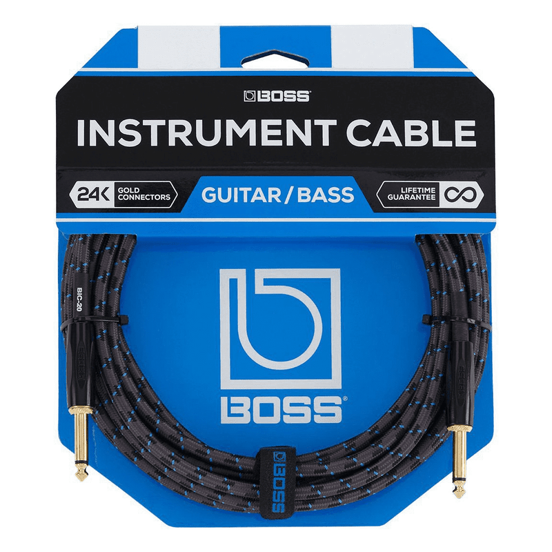 BOSS BIC-25 1/4 "Câble d'instrument droit - 25 pieds